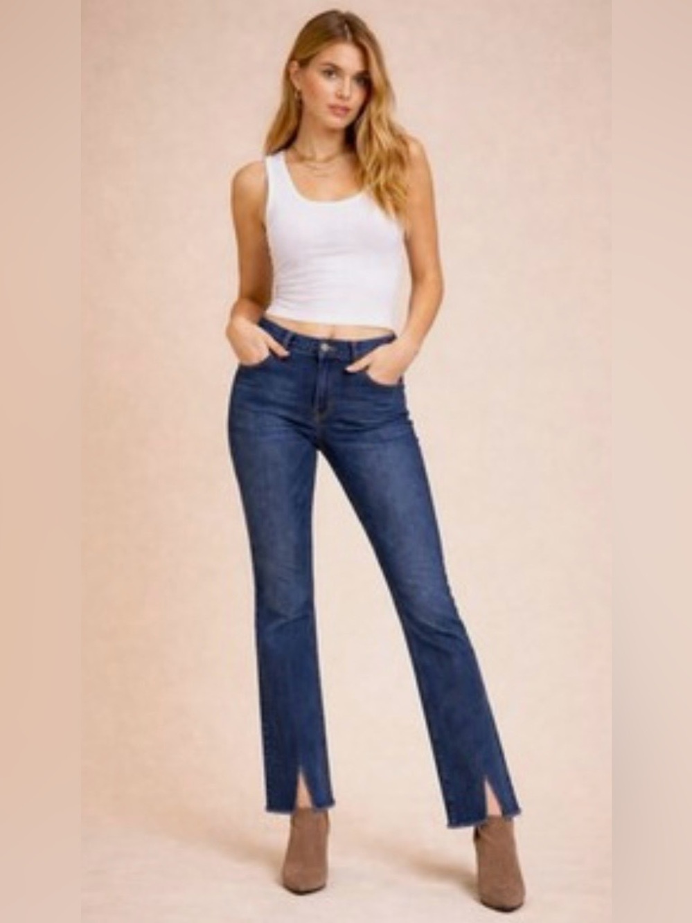 PAIGE Anthropologie New! Denim Hoxton Slim High Rise Leg Jorah Jeans Size 23 NWT